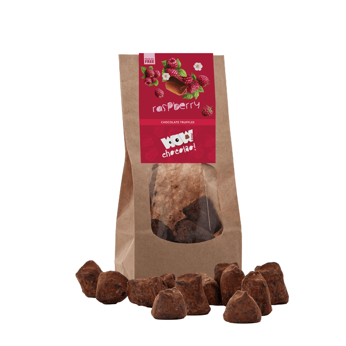 Raspberry Chocolate Truffles - Biodegradable bag 130g-0