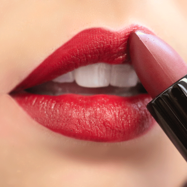 Velvet semi-matte lipstick tube in rich color showcasing smooth hydrating formula for natural clean beauty — view 39