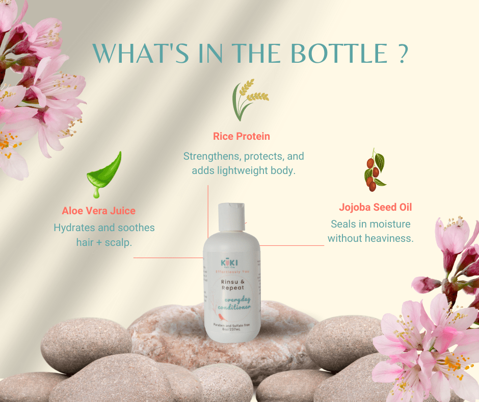 Lightweight daily conditioner bottle showing clean branding with aloe vera and essential oil natural ingredients — view 5