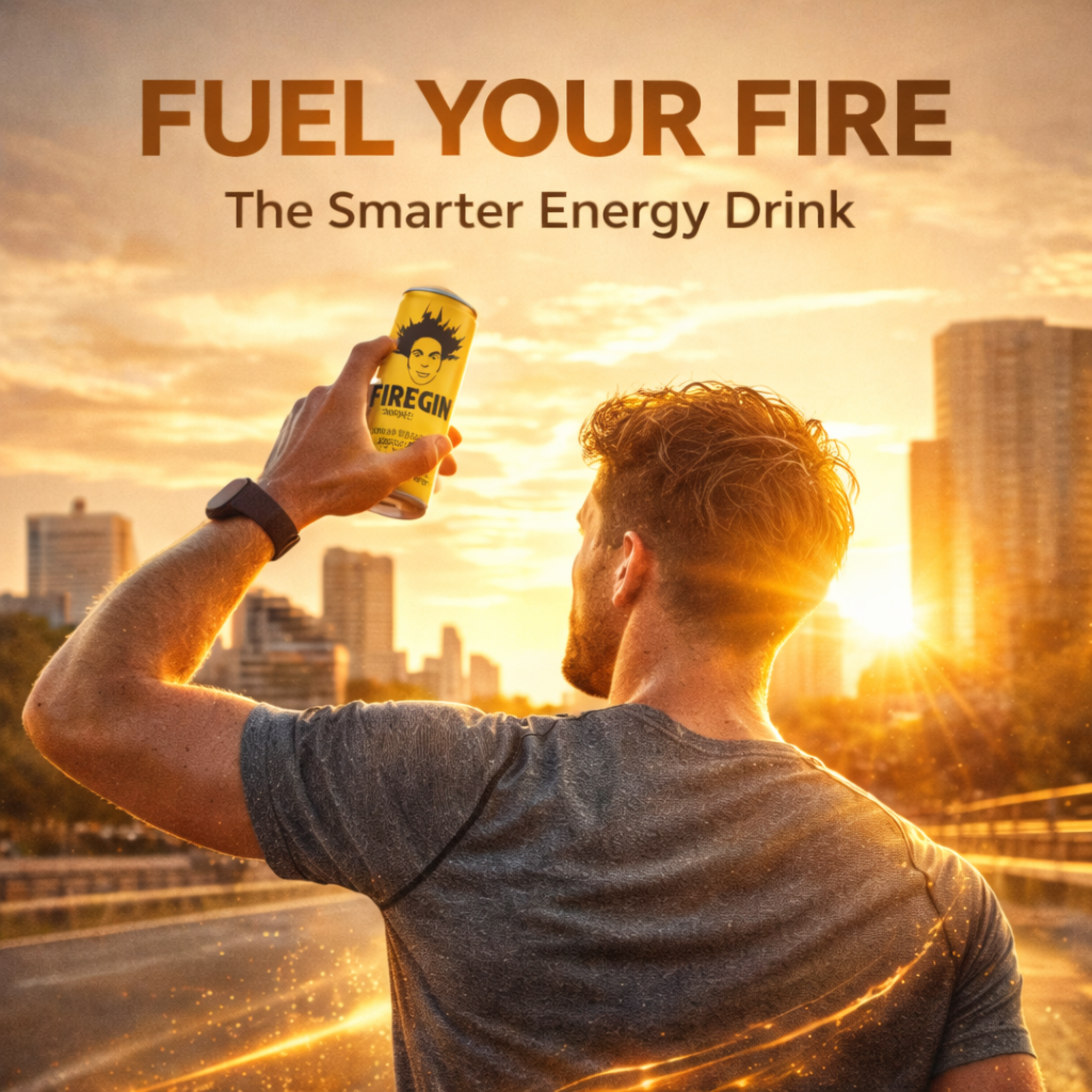 FIREGIN Korean Red Ginseng Energy Drink 250ml can with red branding and natural ingredient highlights — view 2
