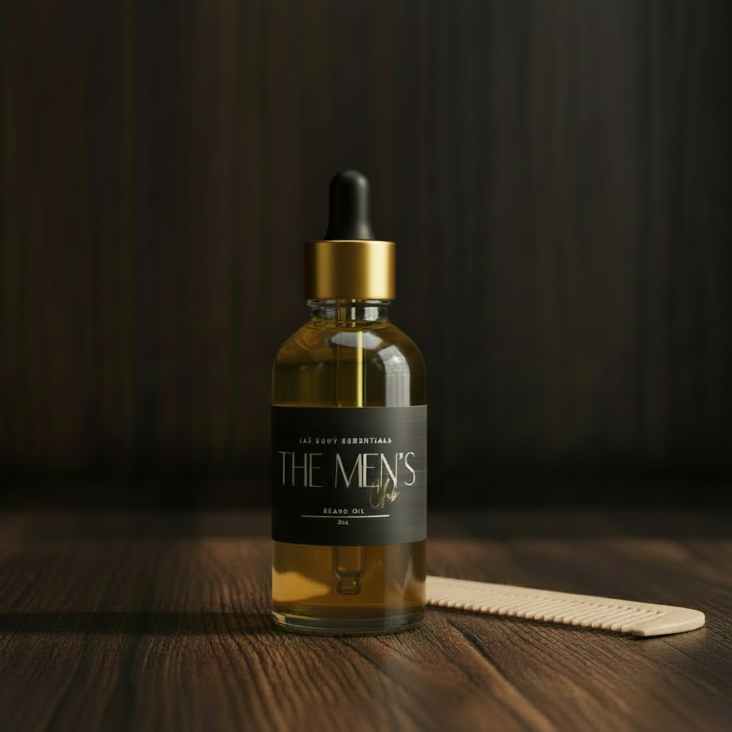 Men's Club natural jojoba beard oil and beeswax balm set in premium gift box — view 3