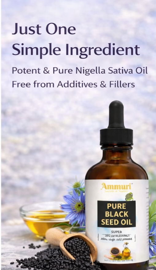 Cold-Pressed Black Seed Oil for Skin & Hair | Ammuri-4