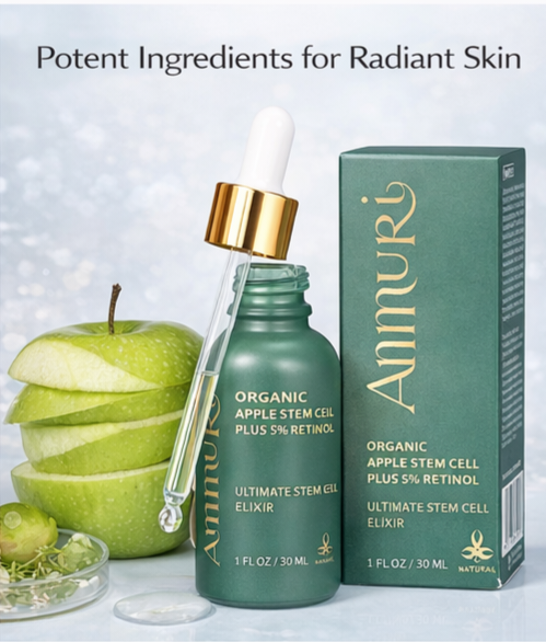 Retinol 5% Serum with Apple Stem Cell for Fine Lines & Uneven Tone (30ml) | Ammuri-4
