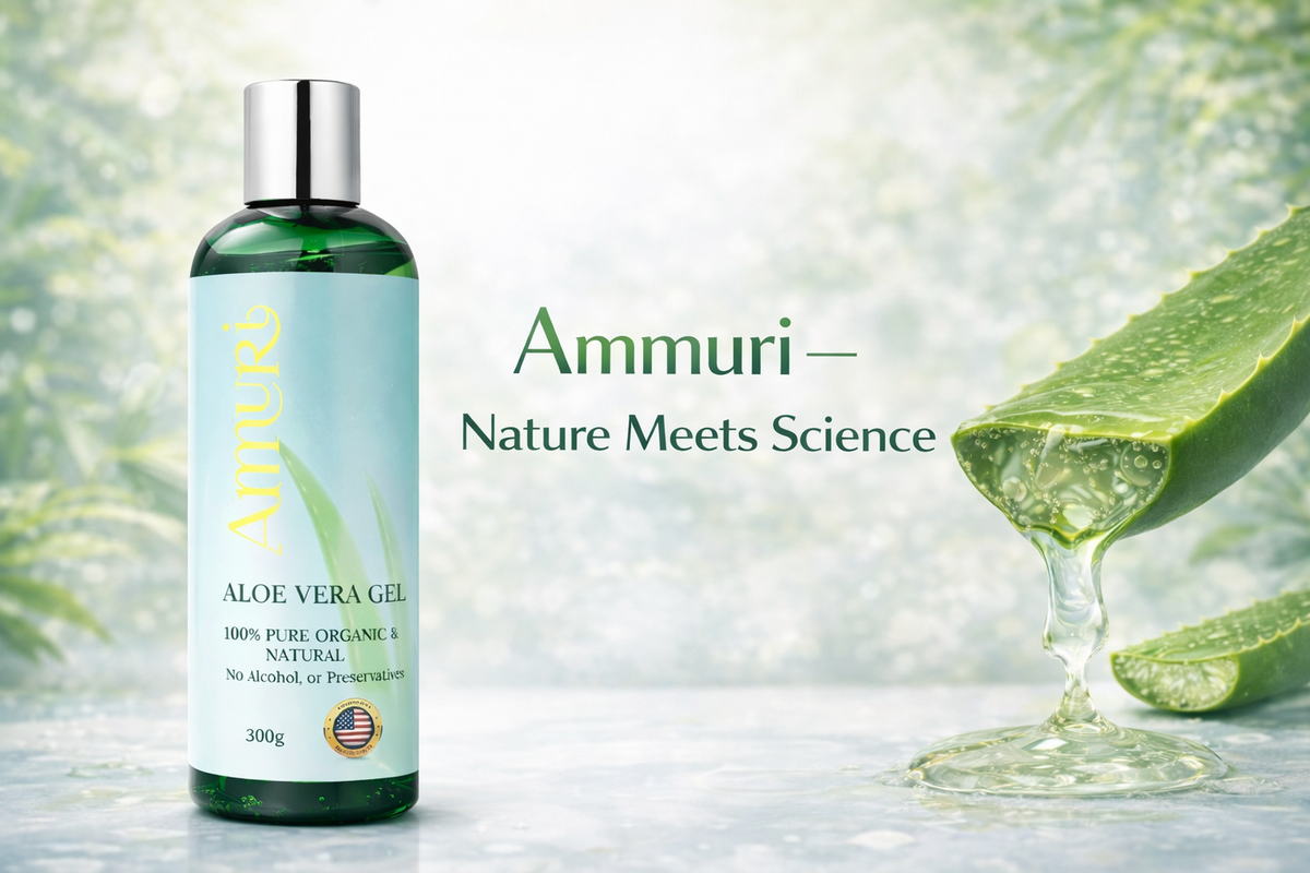 Aloe Vera Gel 300g Bottle – 5 Pack | Ammuri-4