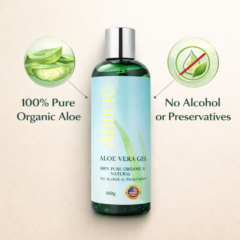 Aloe Vera Gel 300g Bottle – Face, Body & Hair | Ammuri-4