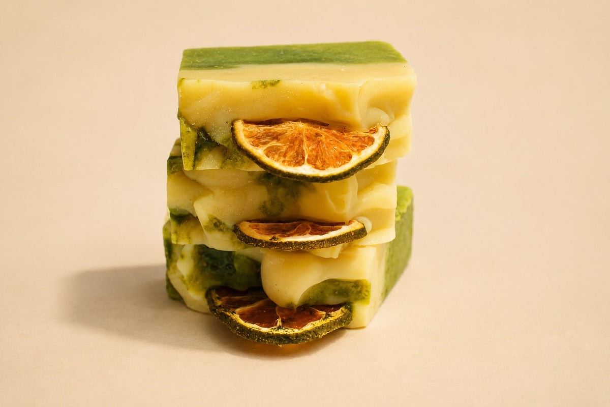 Limited Edition Lime & Chlorella Handmade Soap-3