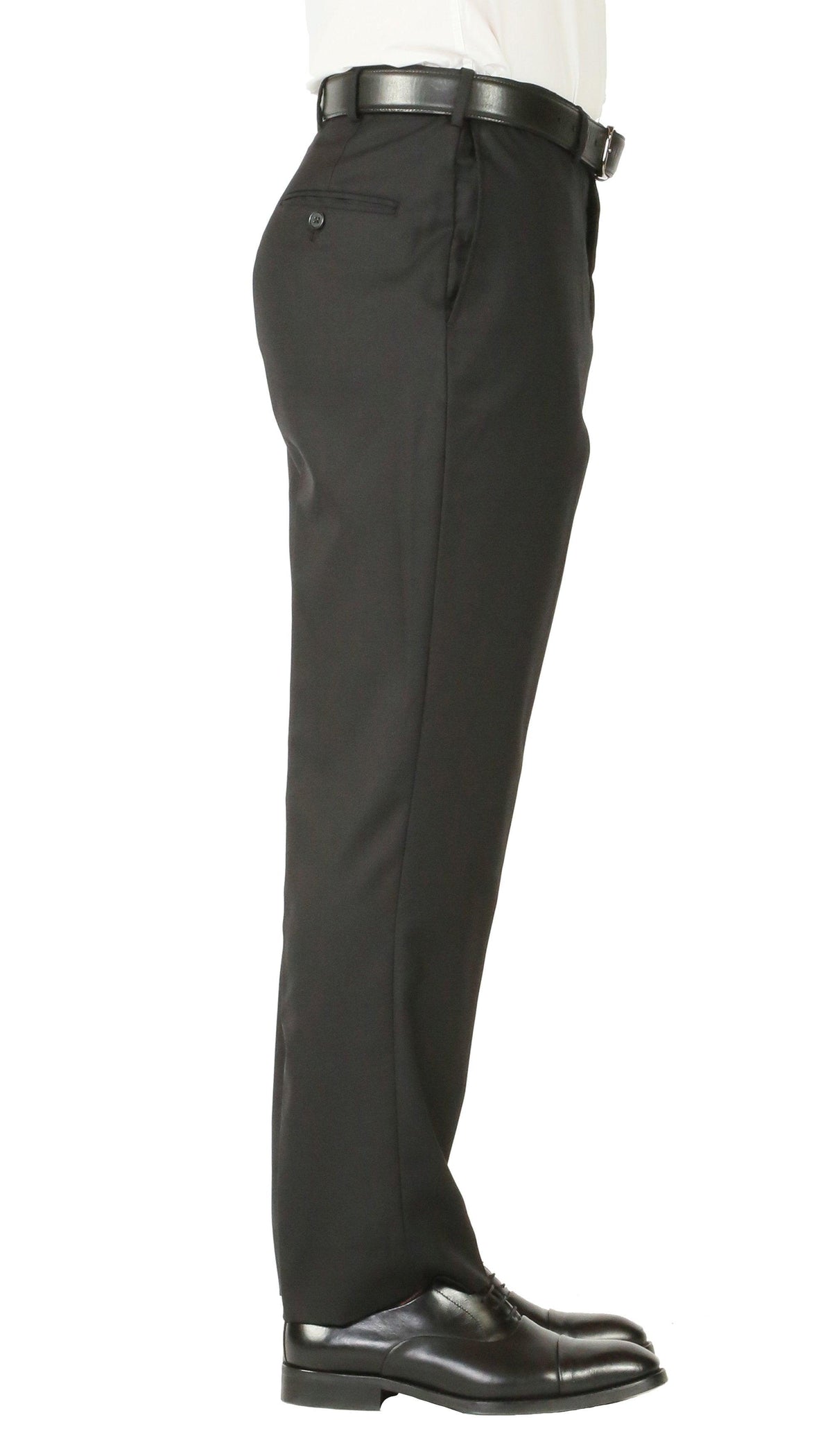 Rod Premium Black 2 Piece Wool Suit Stain Resistant Traveler Suit with 2 Pairs of Pants-4