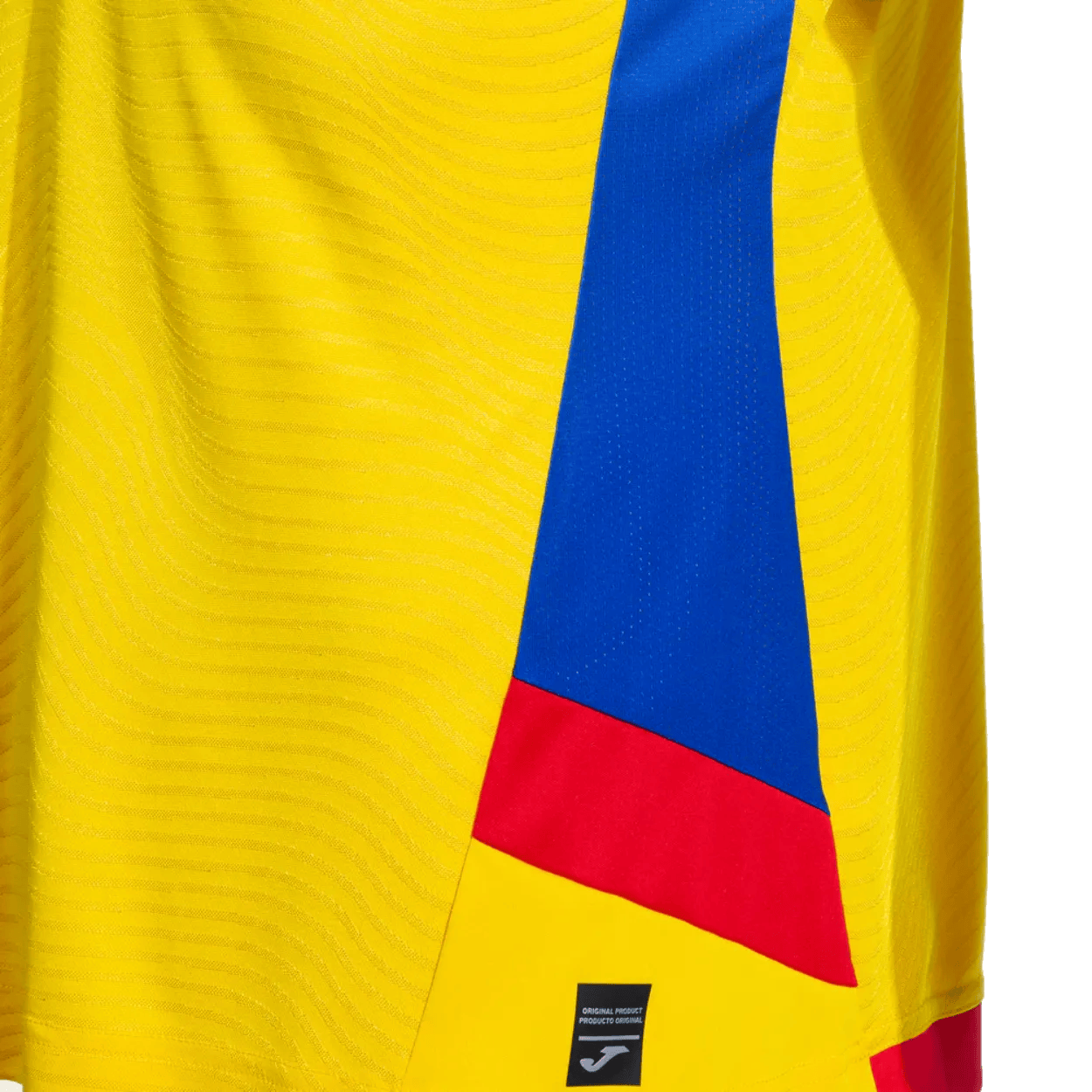 Romania home soccer jersey 2025 in classic yellow with breathable fabric and athletic fit — view 5