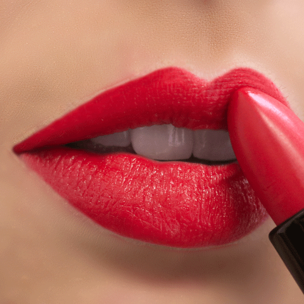 Velvet semi-matte lipstick tube in rich color showcasing smooth hydrating formula for natural clean beauty — view 19