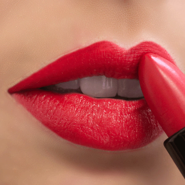 Velvet semi-matte lipstick in natural shade, highly pigmented and hydrating lip color for daily wear — view 19
