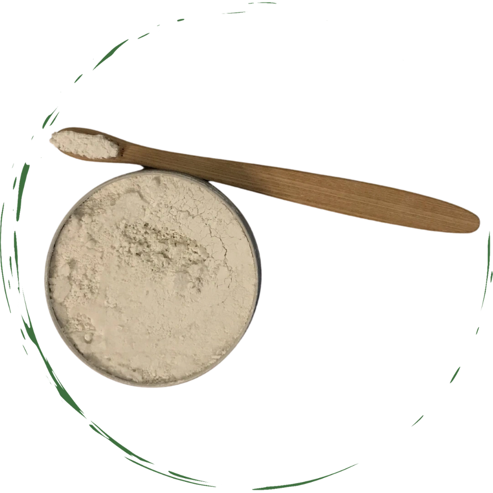 All-natural eco-friendly tooth powder in a reusable metal tin for zero waste oral care — view 4