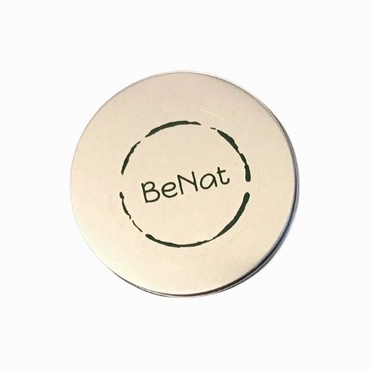 All-natural eco-friendly tooth powder in a reusable metal tin for zero waste oral care — view 5