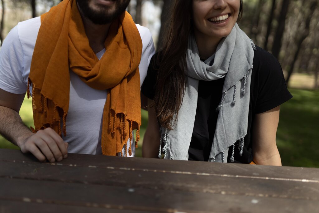 Stonewashed scarf "Antalya"-0