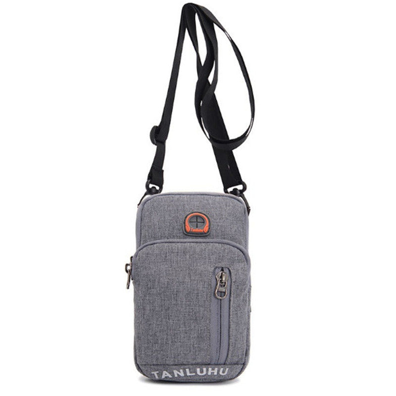 WAUTTON running arm bag and mobile phone holder with secure zipper and adjustable strap — view 2