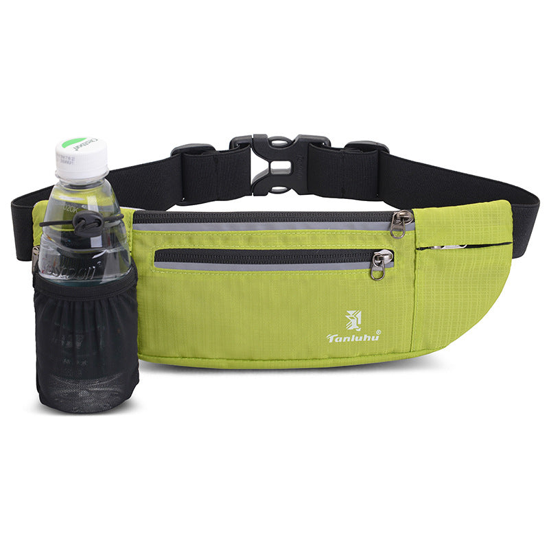 Multifunctional mini fanny pack in black for running hiking and hands-free travel storage — view 3