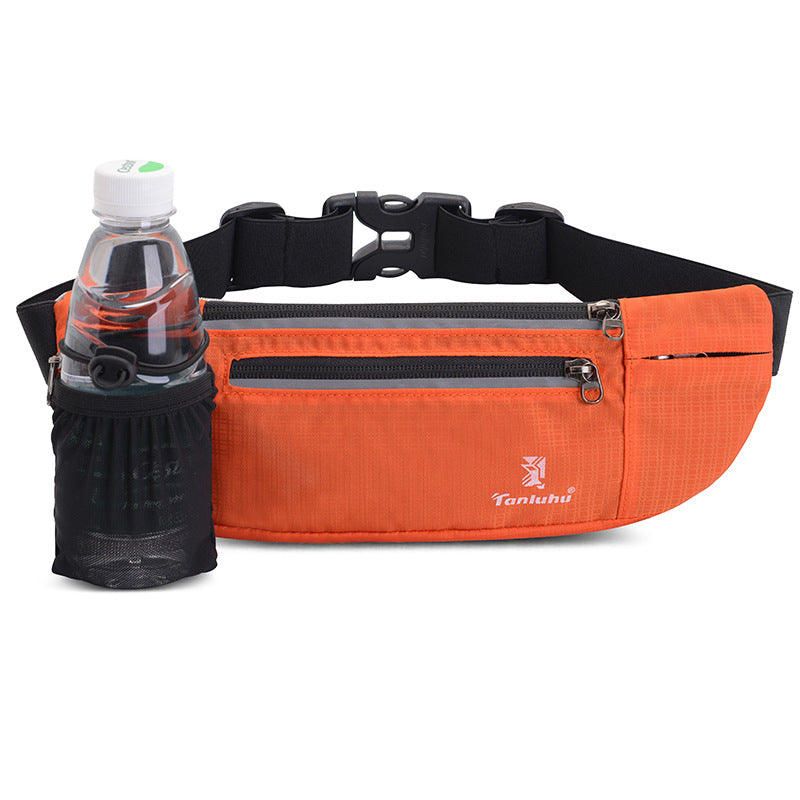 Multifunctional mini fanny pack in black for running hiking and hands-free travel storage — view 4