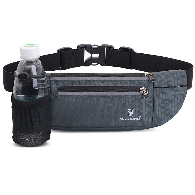 Multifunctional mini fanny pack in black for running hiking and hands-free travel storage — view 5
