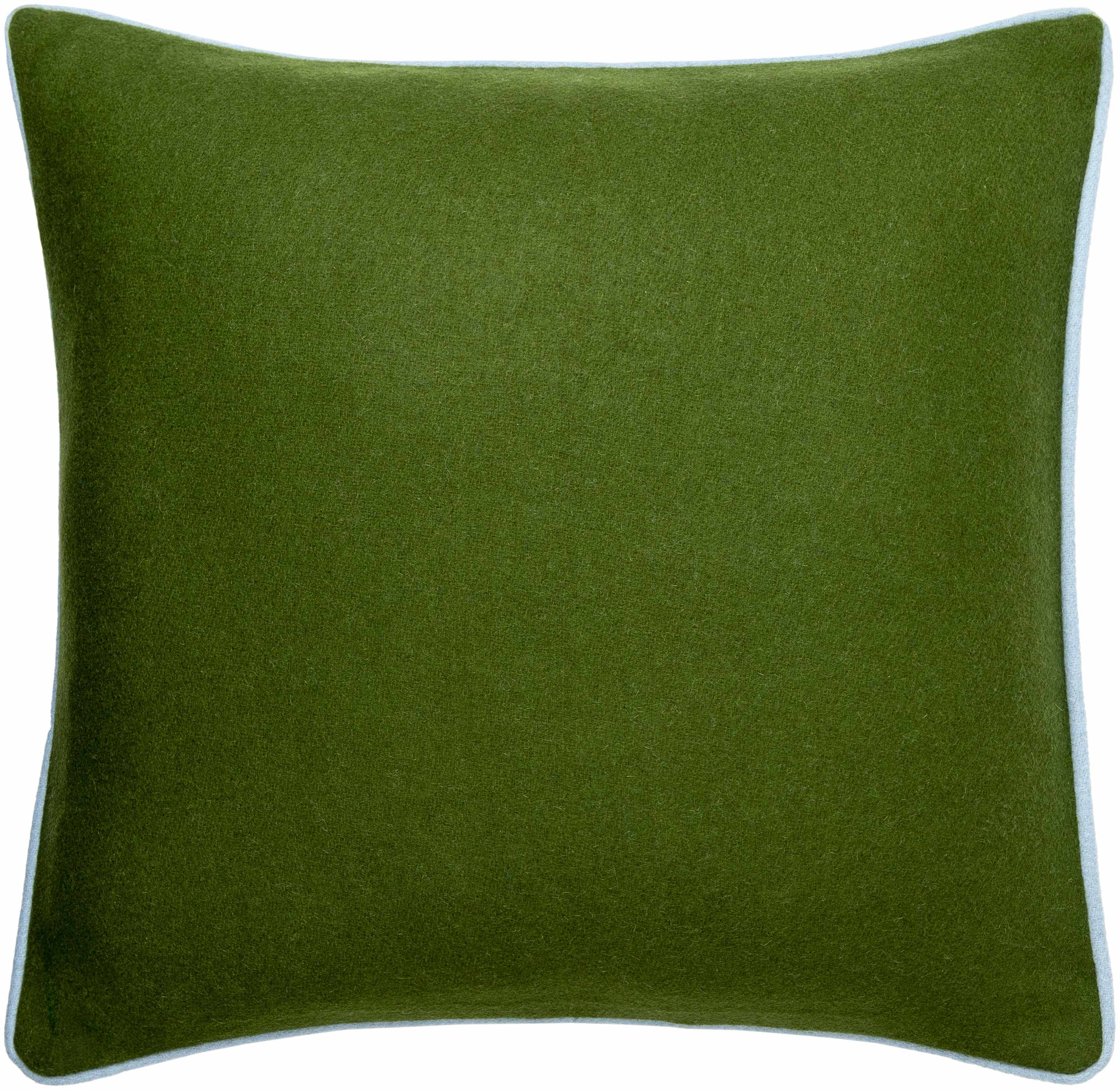 Square lime green contemporary wool blend throw pillow for modern living room decor. — view 2