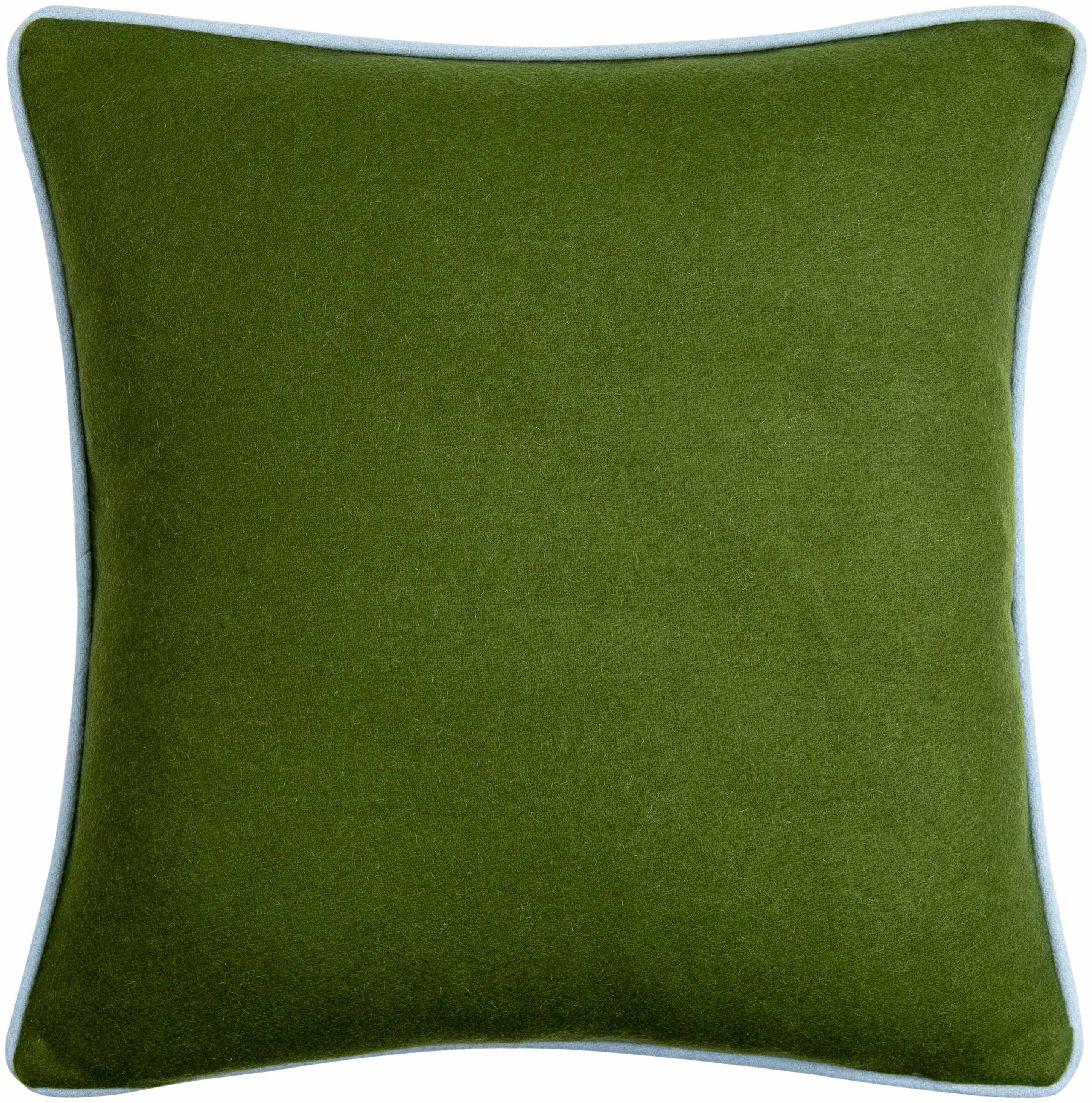 Square lime green contemporary wool blend throw pillow for modern living room decor. — view 5