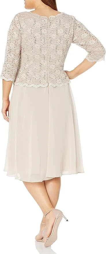 Alex Evenings 4121796 Short Mother of the Bride Dress-1