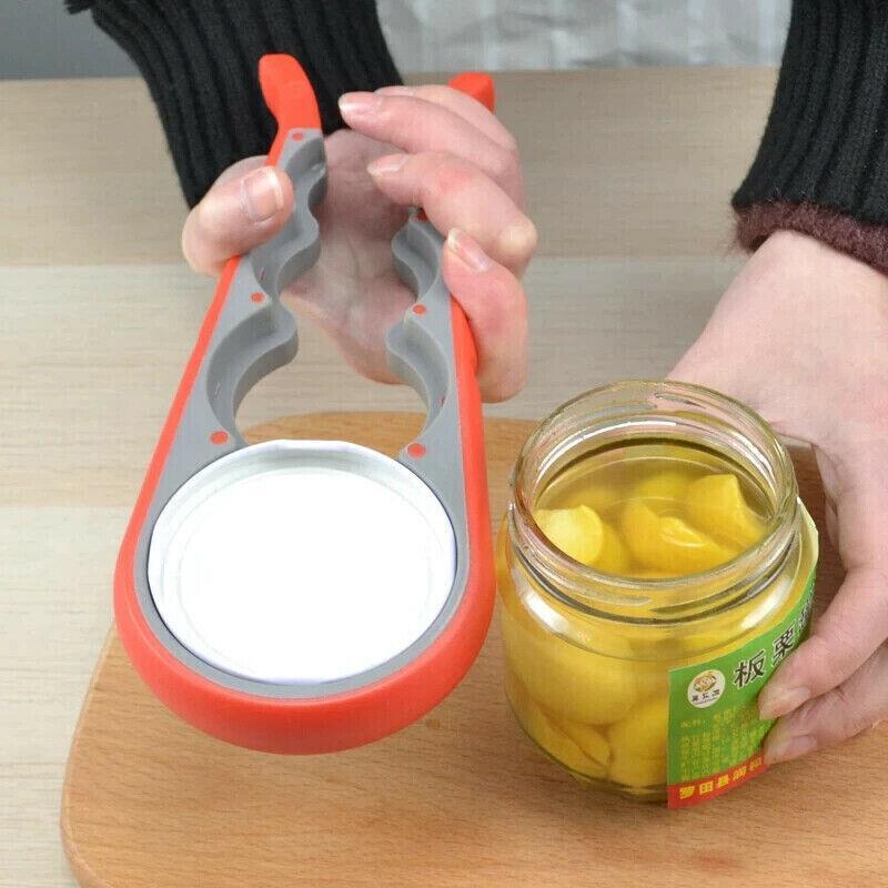 Multi-purpose silicone jar and bottle opener with ergonomic grip for easy, strain-free lid removal — view 5