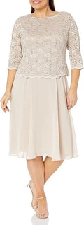 Alex Evenings 4121796 Short Mother of the Bride Dress-0