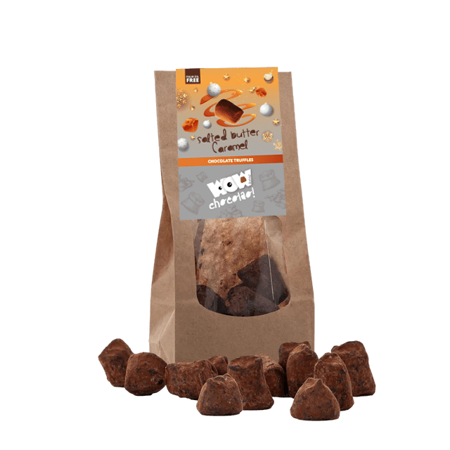 Salted Caramel Chocolate Truffles - Christmas Edition - Biodegradable bags 130g-0