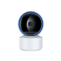 NNEOBA 1080P Wifi baby monitor camera featuring a sleek white design and 360-degree rotating lens