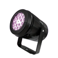 RGB LED Halloween projector light casting spooky motion patterns in a compact black plastic casing
