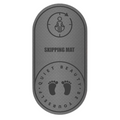 Grey high density anti noise jump rope mat made of TPE with non slip texture