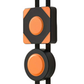 Yellow and black sponge wall boxing target pad combination set for home workouts and martial arts