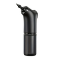Electric ear wax removal kit in black with interchangeable spray nozzles and water tank