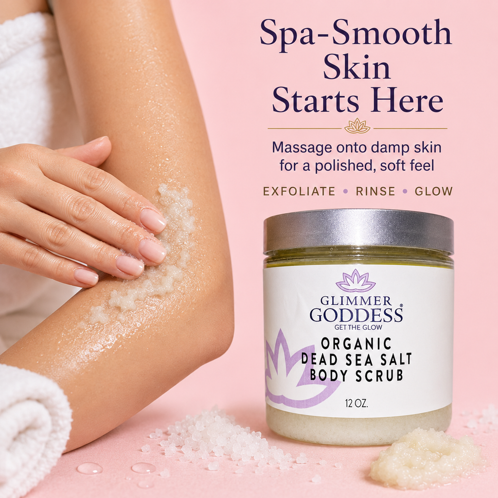 Organic Dead Sea Salt Body Scrub – Exfoliates, Detoxifies & Firms Skin-1