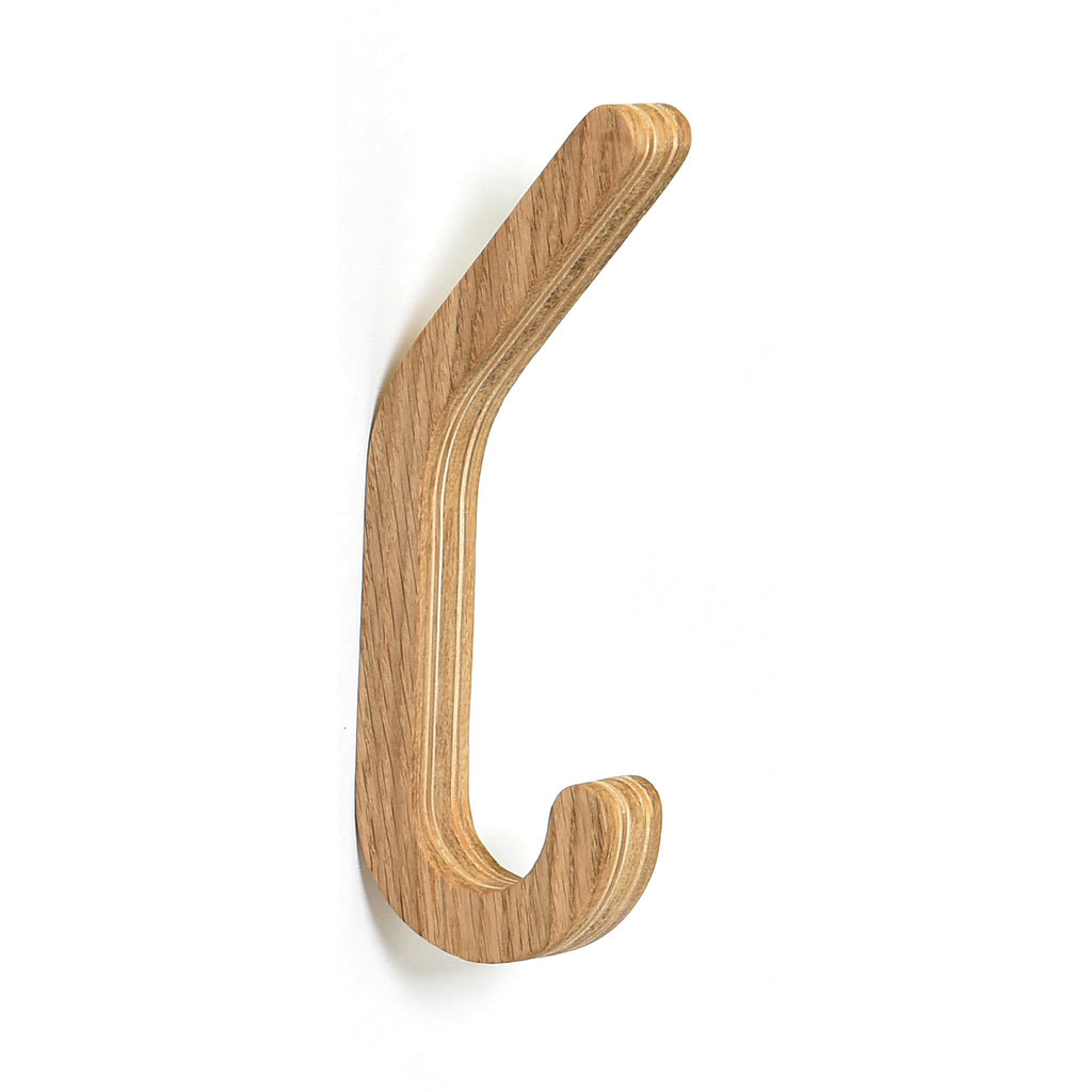 Set of 2 Wooden Wall Hooks for Coats & Storage Organization-4