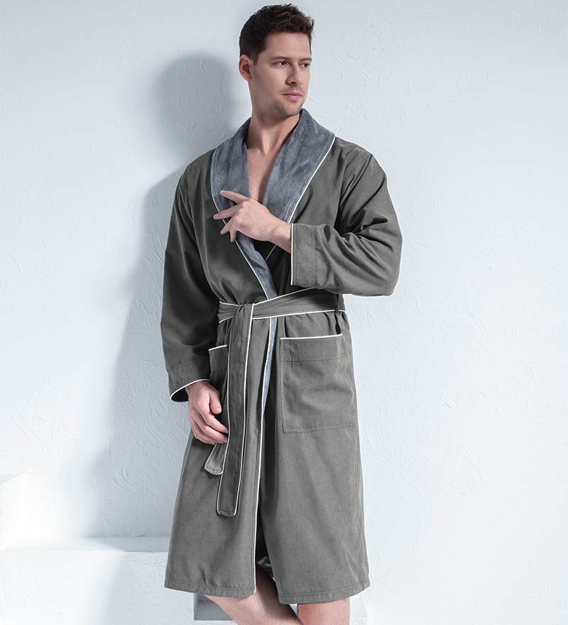 Men's Luxury Microfiber Spa Robe-0