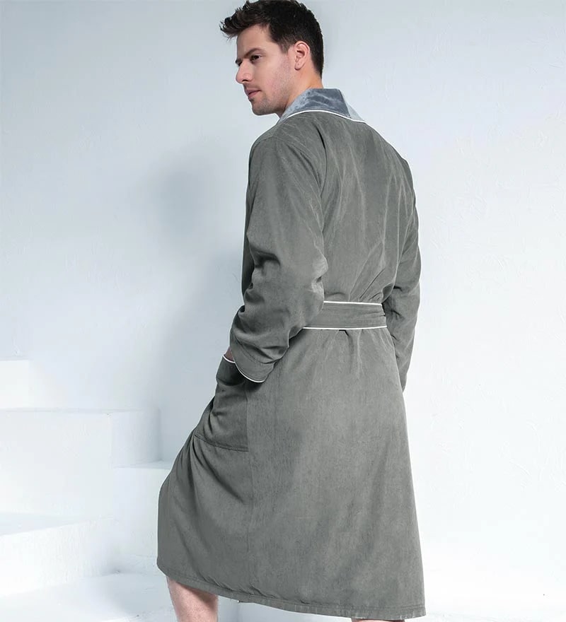 Men's Luxury Microfiber Spa Robe-2