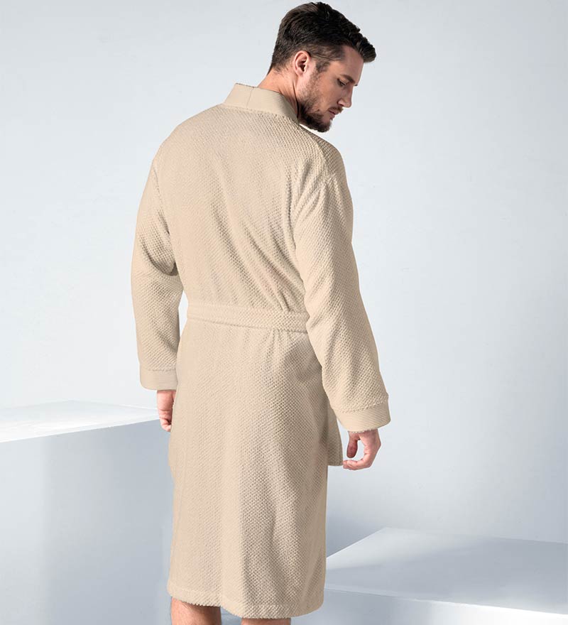 Men's Terry Cloth Kimono Robe - Clearance-1