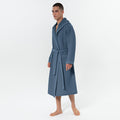Men's Hooded Turkish Cotton Waffle Robe-2