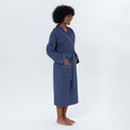 Women’s Turkish Cotton Waffle Hooded Robe-2