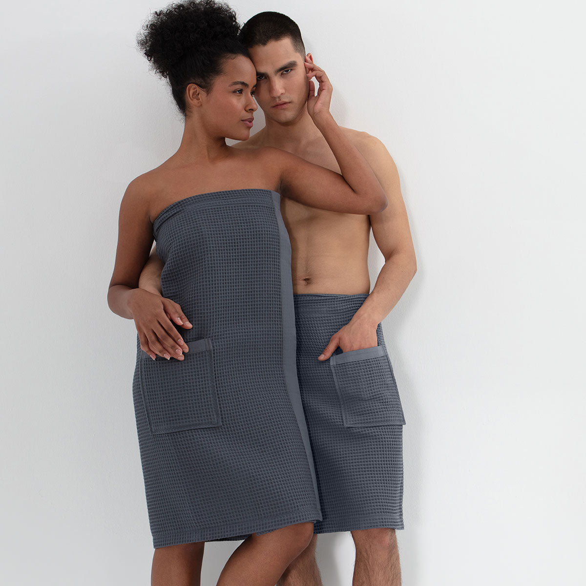 Women’s Organic Turkish Cotton Waffle Towel Wrap-12