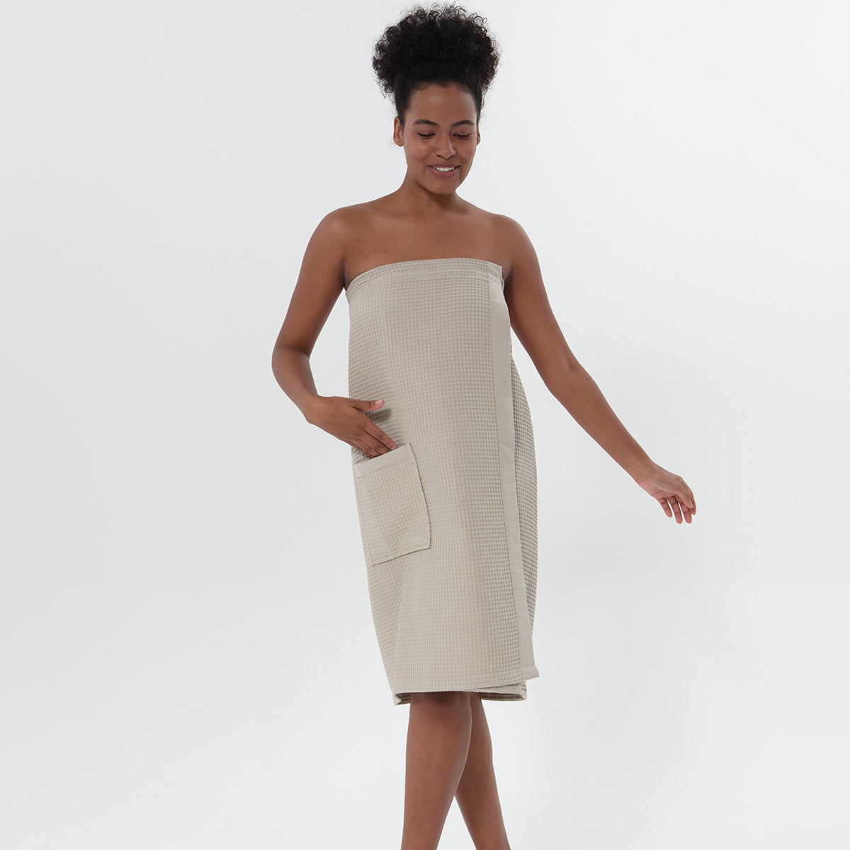 Women’s Organic Turkish Cotton Waffle Towel Wrap-13