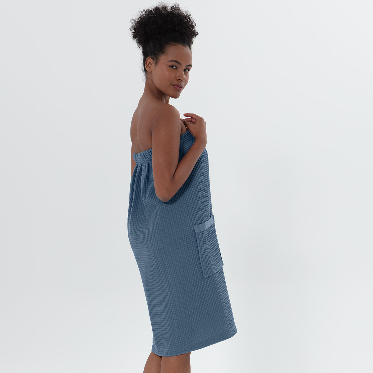 Women’s Organic Turkish Cotton Waffle Towel Wrap-8