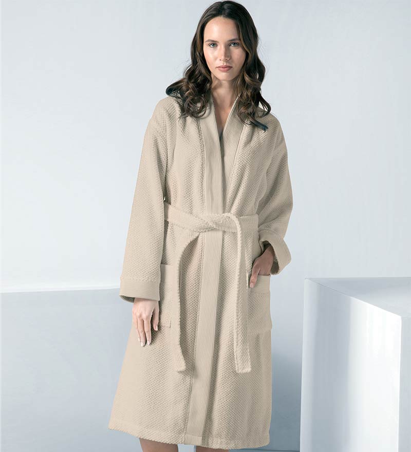 Women's Terry Cloth Kimono Robe - Clearance-0