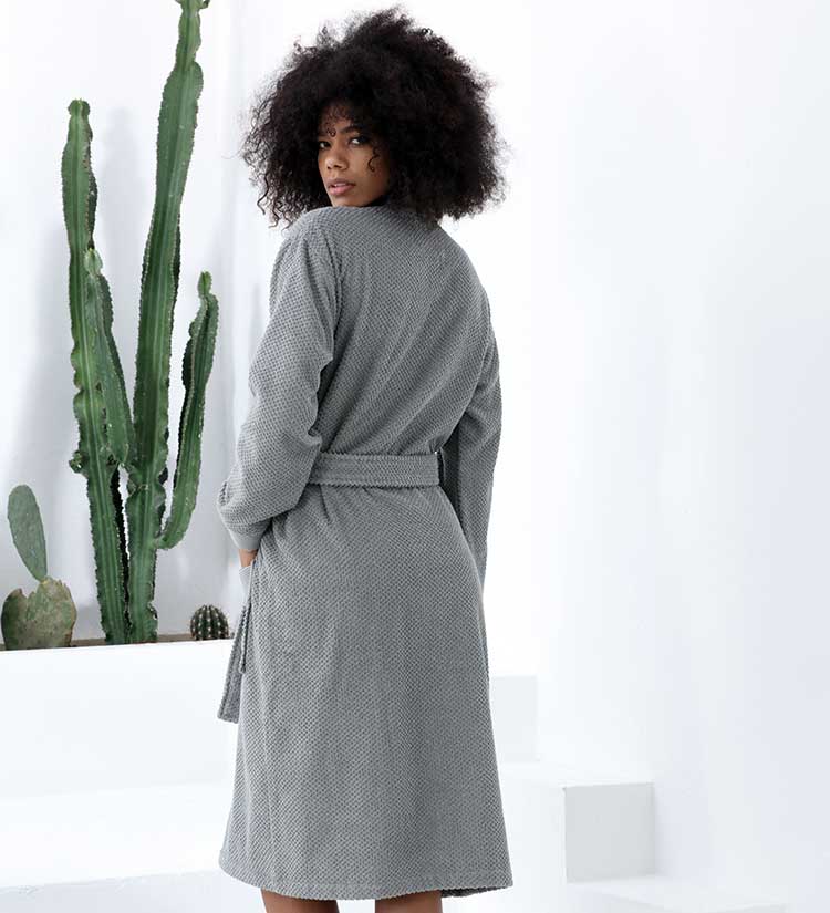 Women’s Luxury Turkish Cotton Terry Kimono Bathrobe-7