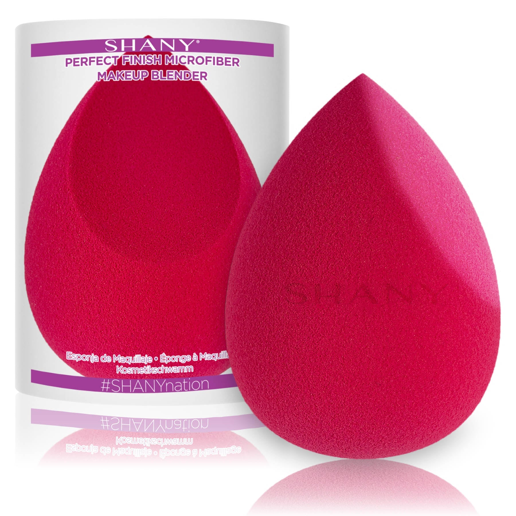 Perfect finish makeup blender sponge, soft colorful microfiber beauty applicator for flawless foundation and cosmetics