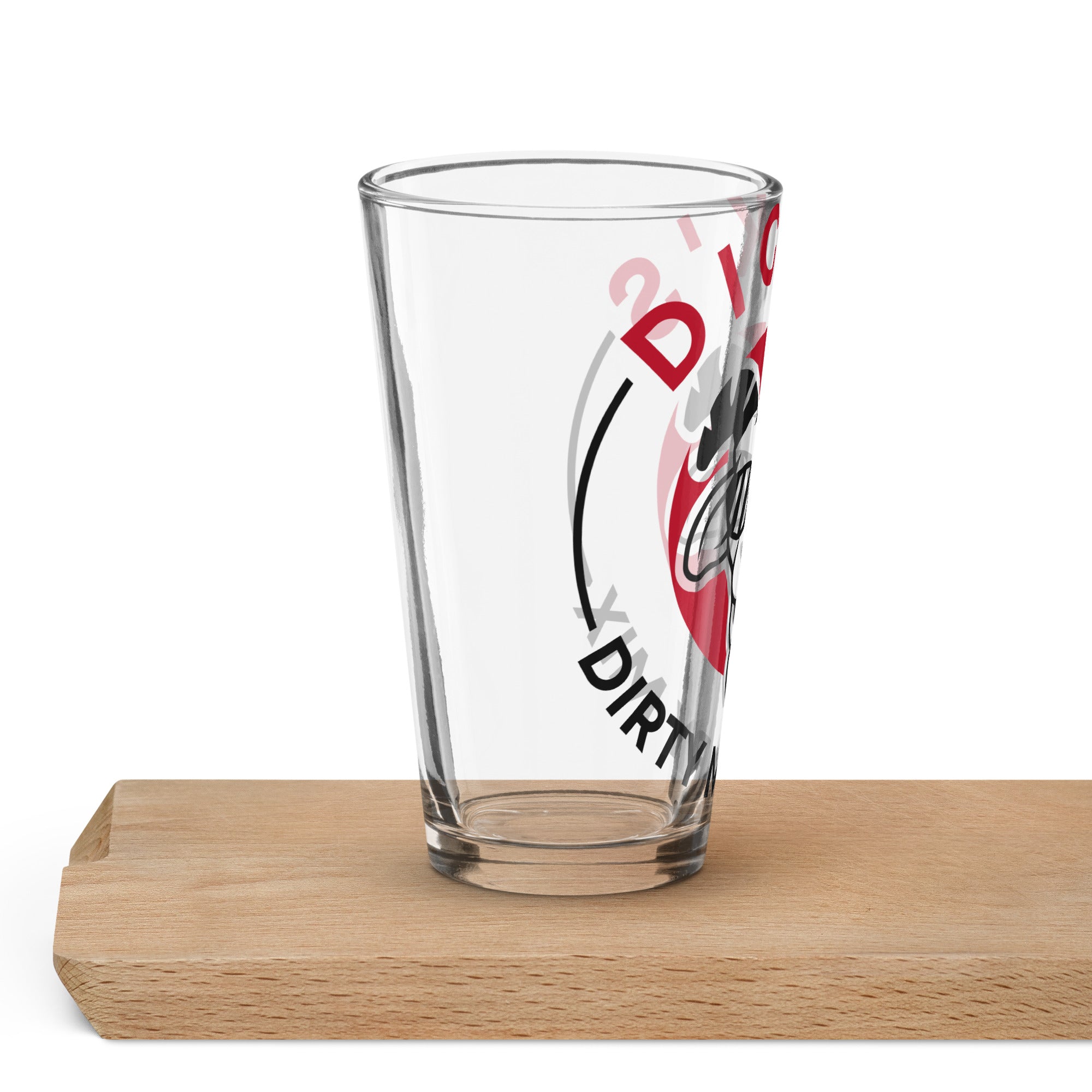 Clear 16 ounce Bloody Mary shaker pint glass with minimalist design for home bar cocktails — view 4