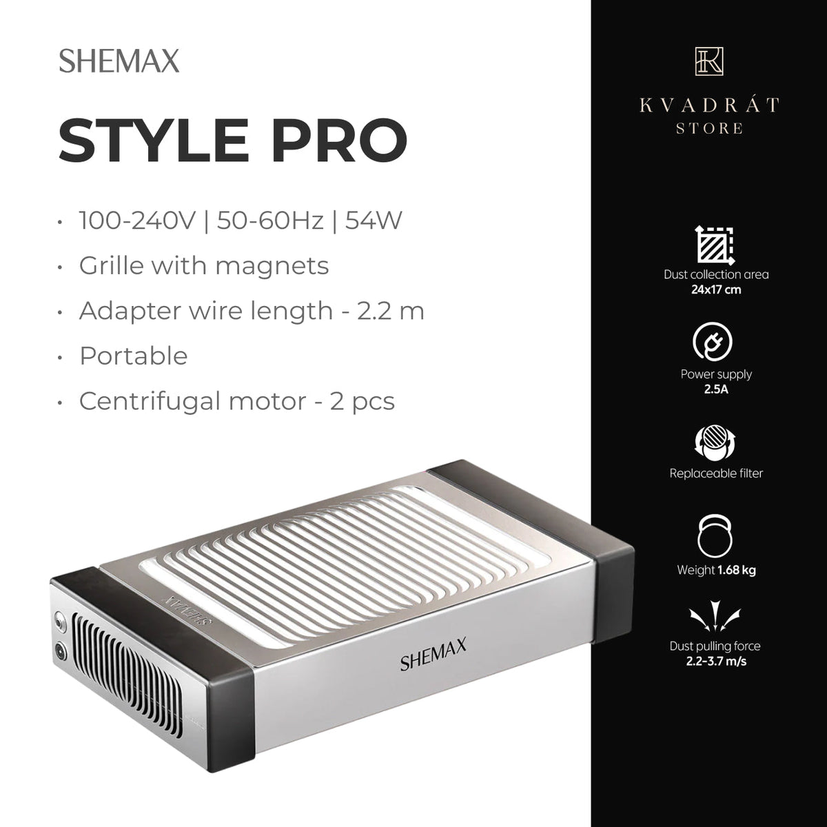SHEMAX Style Pro Green Nail Dust Collector-2