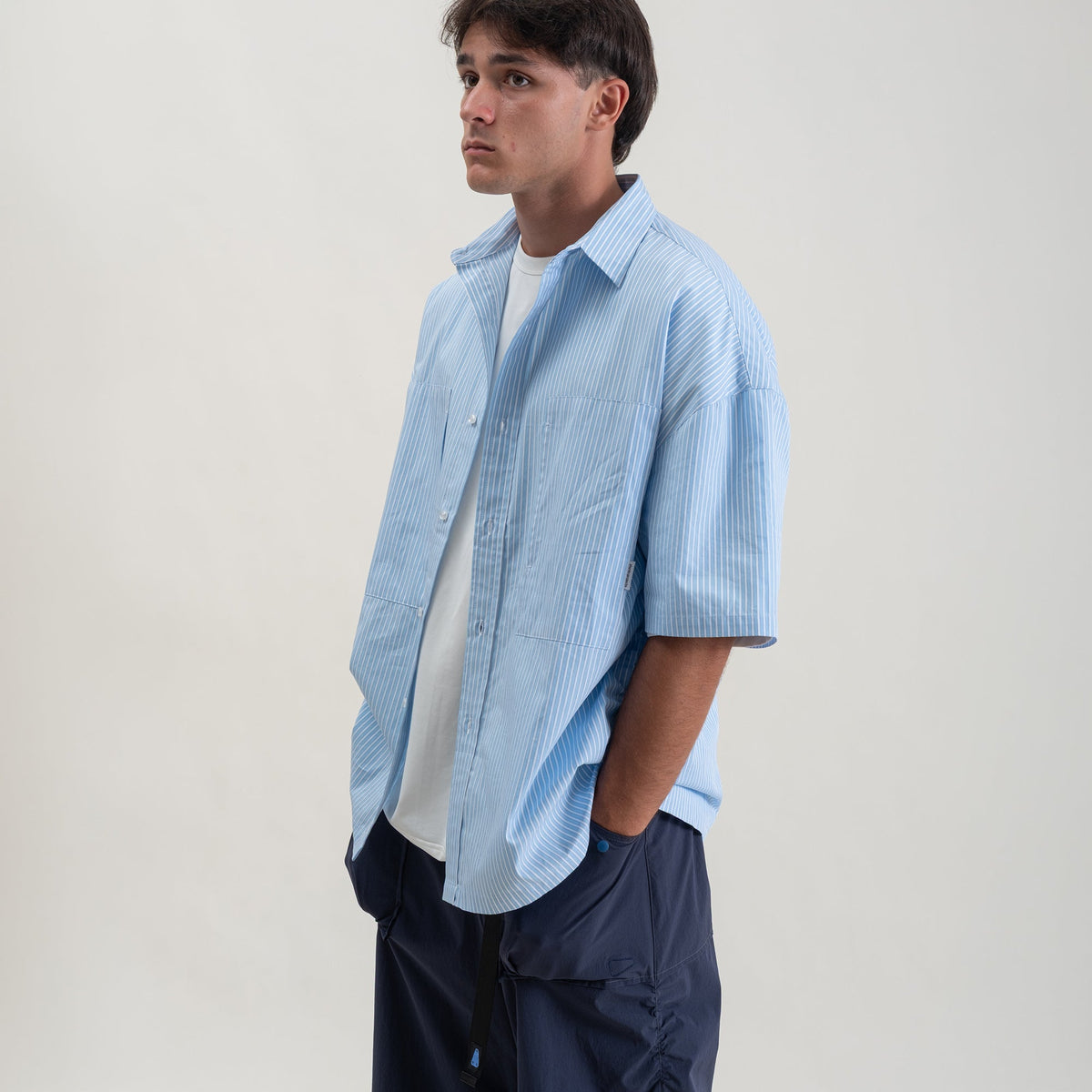 Sidepull SL Shirt / Blue Stripe-4