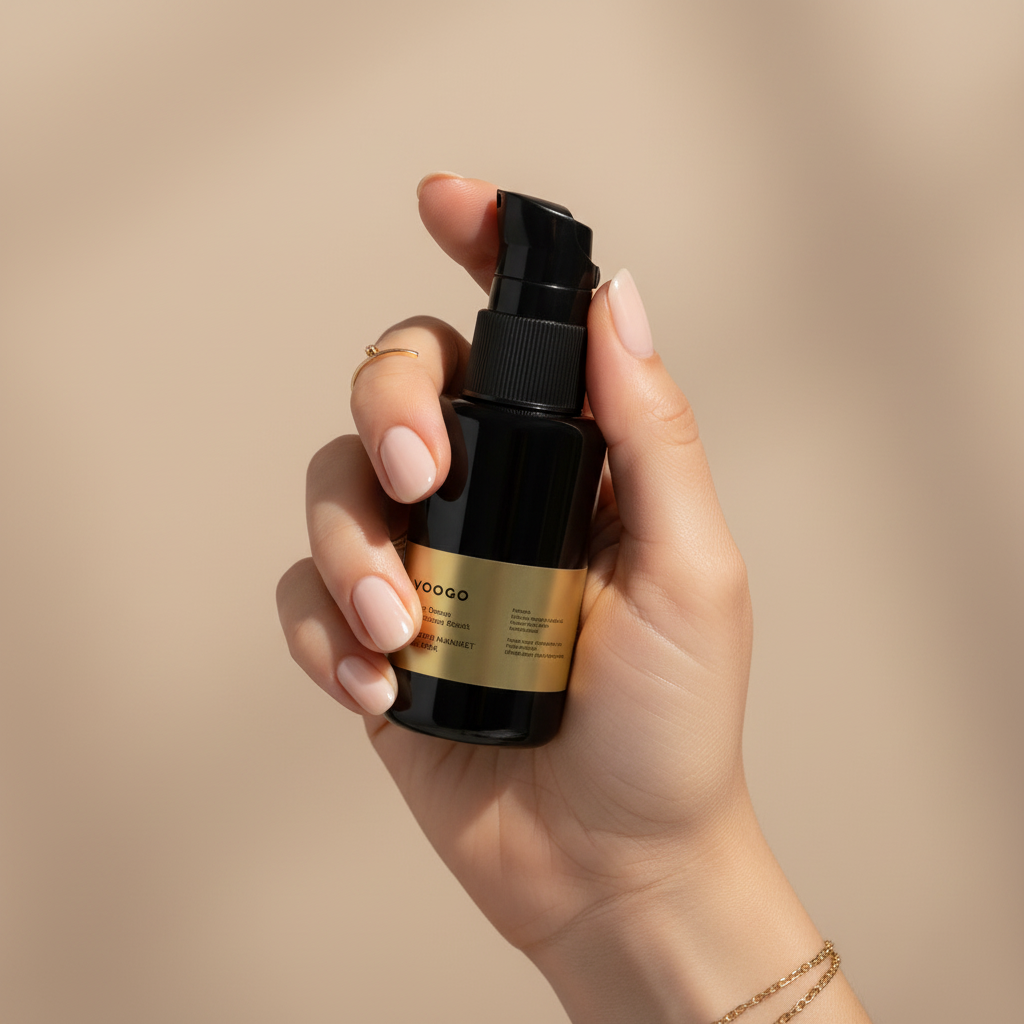 Vooqo organic face primer bottle, a pore-refining makeup base for a smooth and radiant finish — view 4