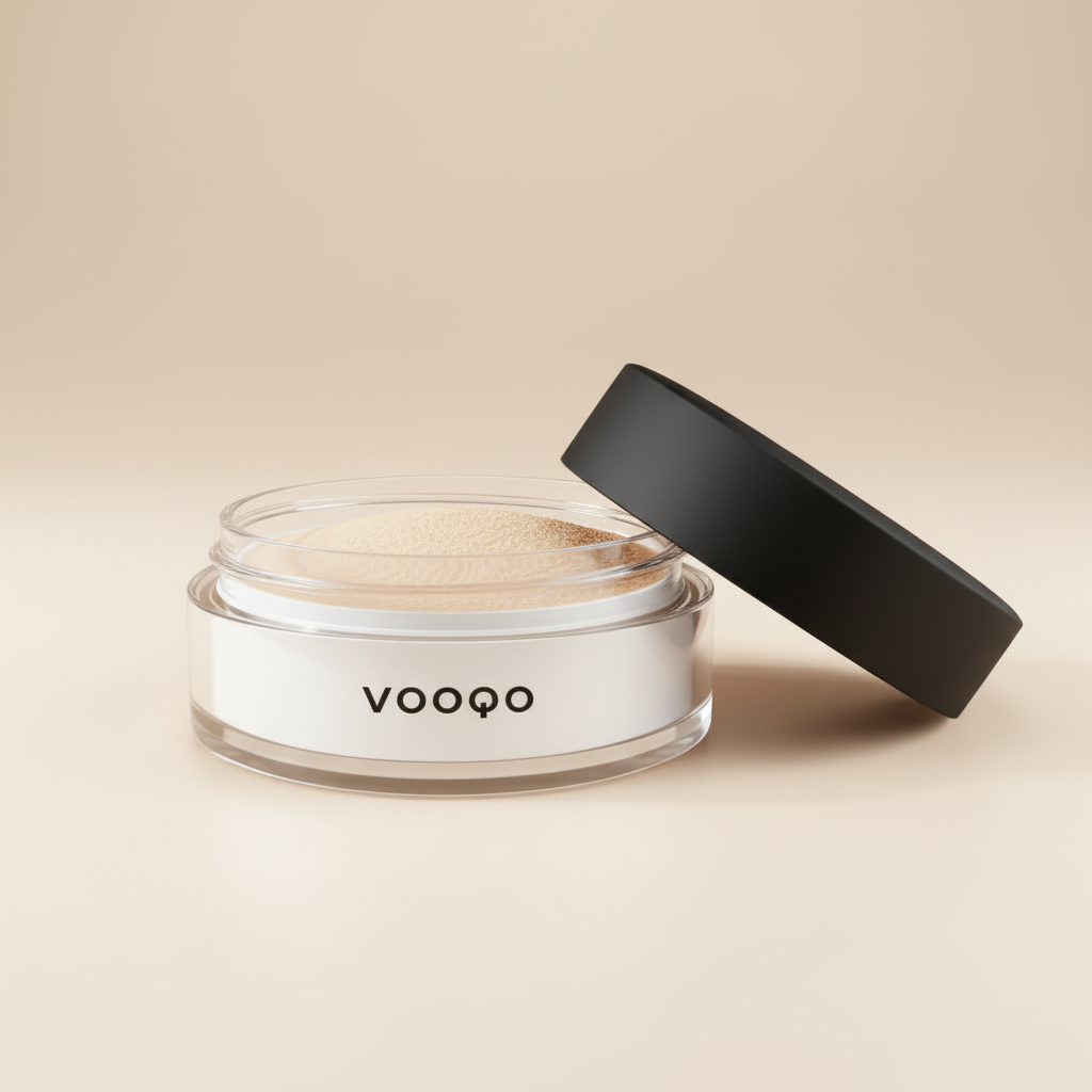 Mattifying setting powder container with translucent fine loose powder for shine control and makeup finishing — view 5
